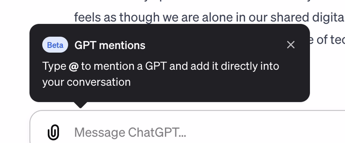 OpenAI 悄悄升级 ChatGPT：可在对话中调用不同的自定义聊天机器人 ...