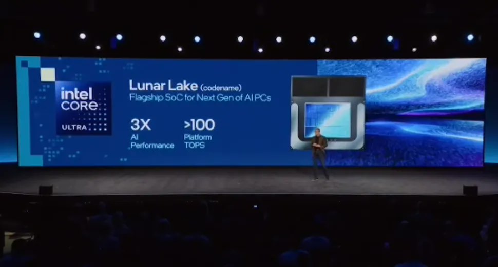 英特尔：下一代笔记本芯片 Lunar Lake 将拥有 100+ TOPS 的 AI 算力 ...
