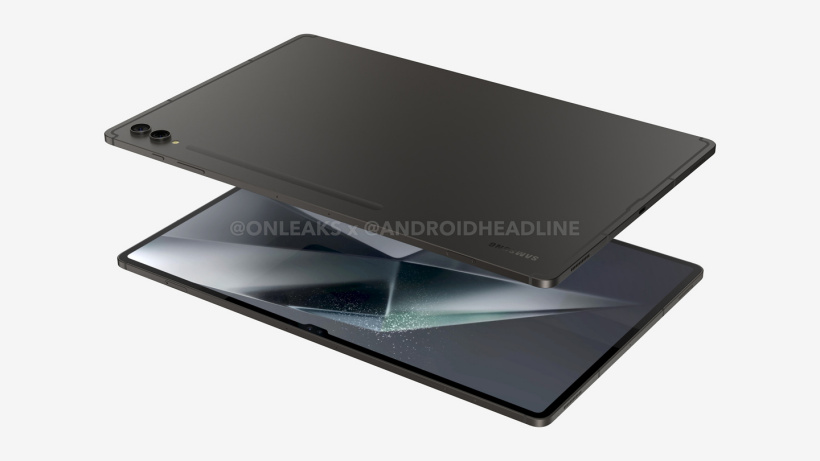 三星 Galaxy Tab S10 Ultra 平板渲染图曝光：14.6 英寸刘海 OLED 屏、5.45mm 厚度 ...