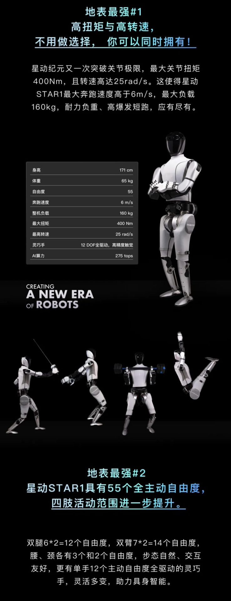 星动纪元发布首款产品级人形机器人 STAR1：最大负载 160kg，主打耐力负重、高爆发短跑 ...
