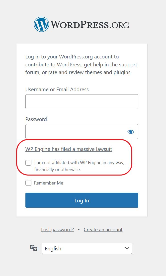 WordPress 与 WP Engine 之争没有赢家：登录设新复选框，知名贡献者被限制访问 ...