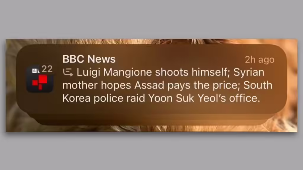 BBC 投诉苹果 AI 通知摘要功能“张冠李戴”，曲解新闻信息