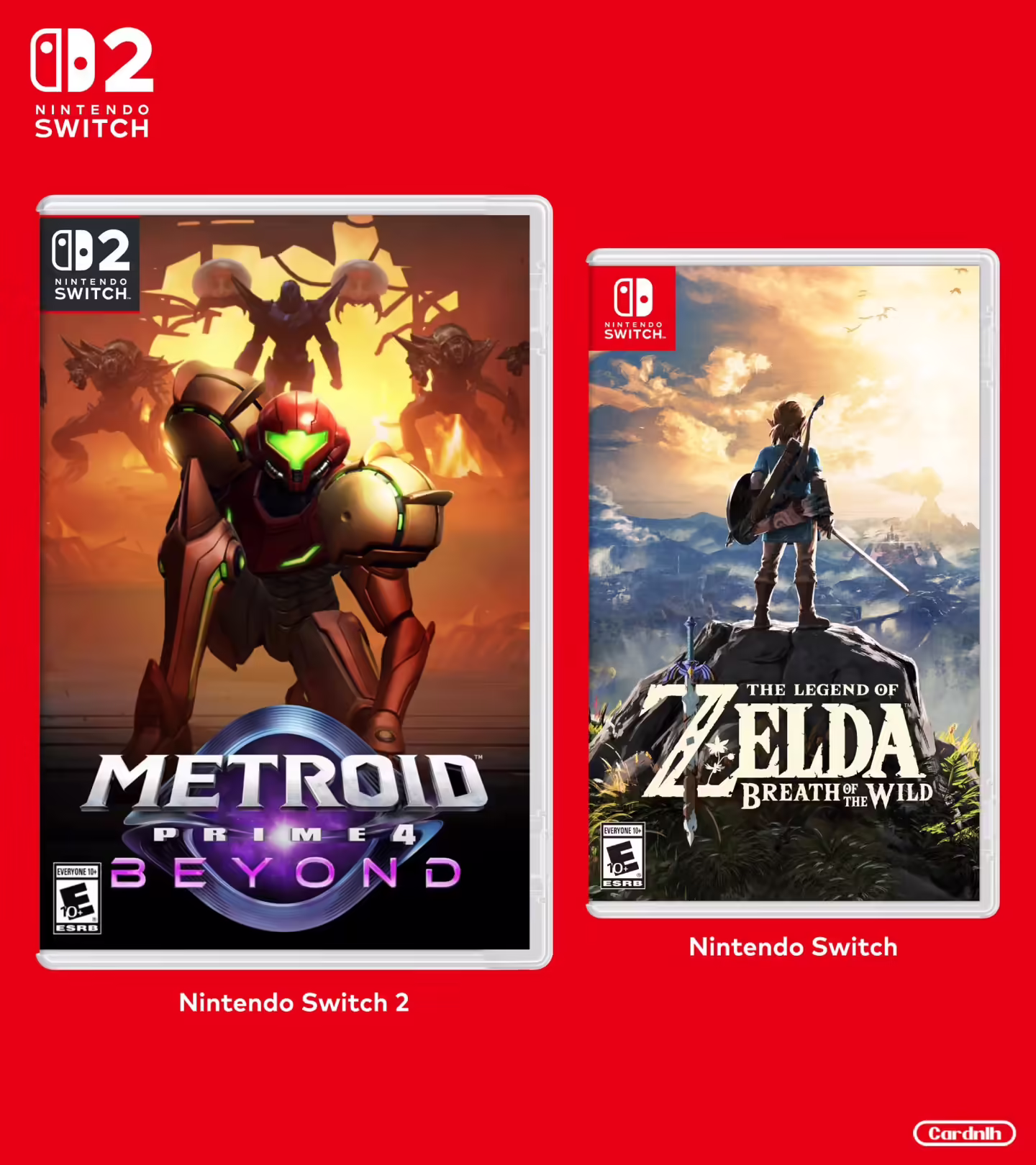 任天堂 Switch 2 实体游戏盒尺寸曝光为 19.5cm×13cm，相对现版本体积变大 40% ...