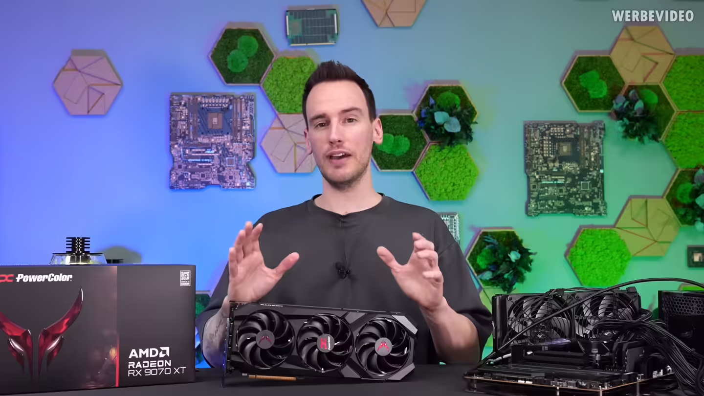 AMD RX 9070 XT 显卡降压超频后，实际游戏性能超越英伟达 RTX 5080 ...