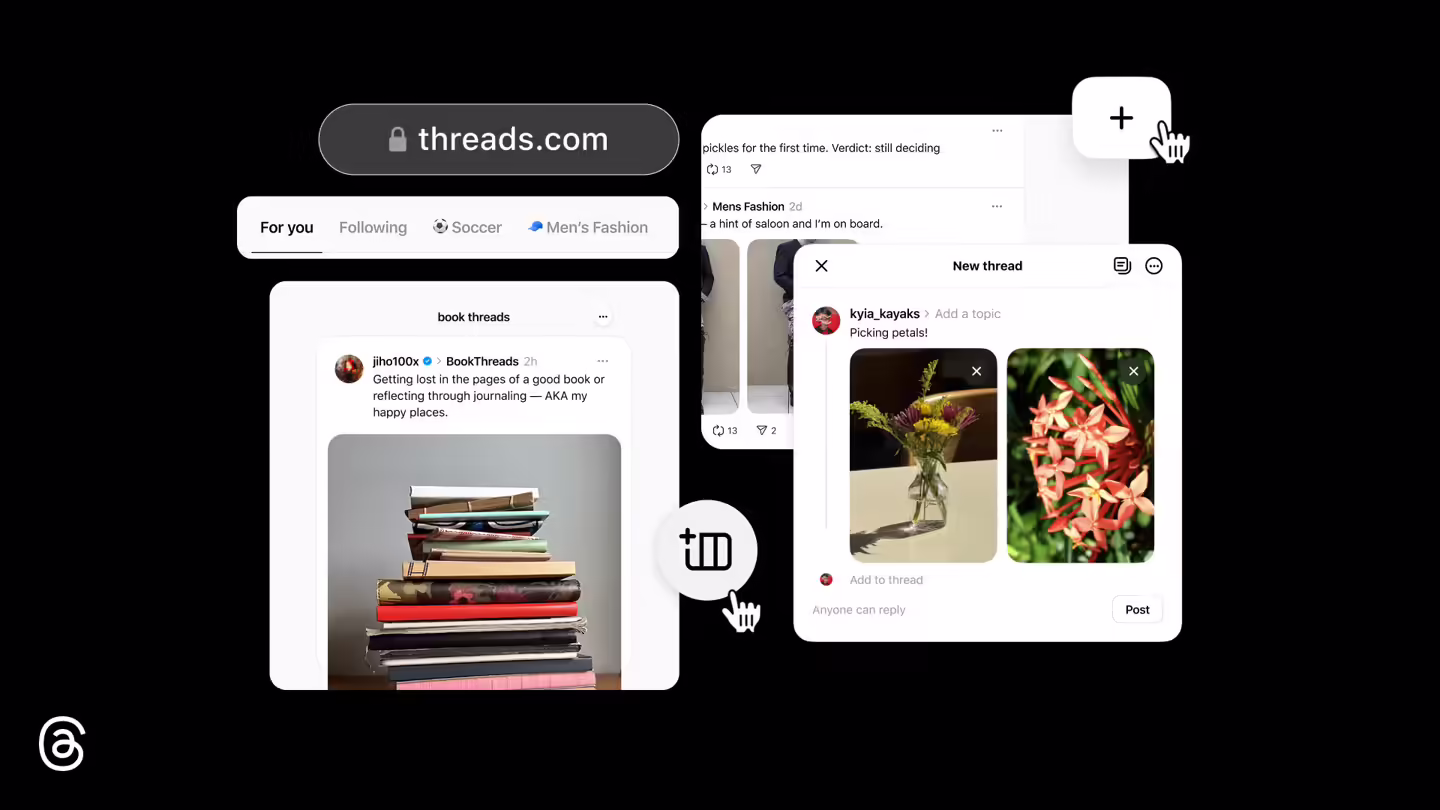 .net →.com：Meta 社交平台 Threads 迁移域名，并推网页新功能