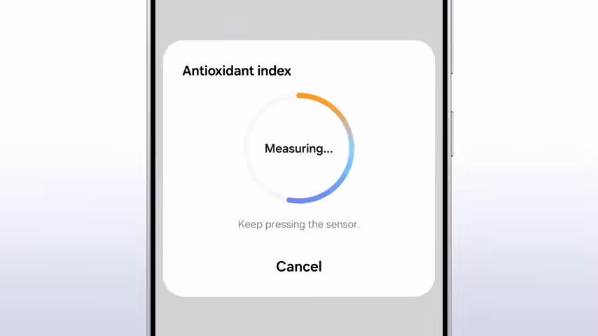 Samsung Health Antioxidant Index feature