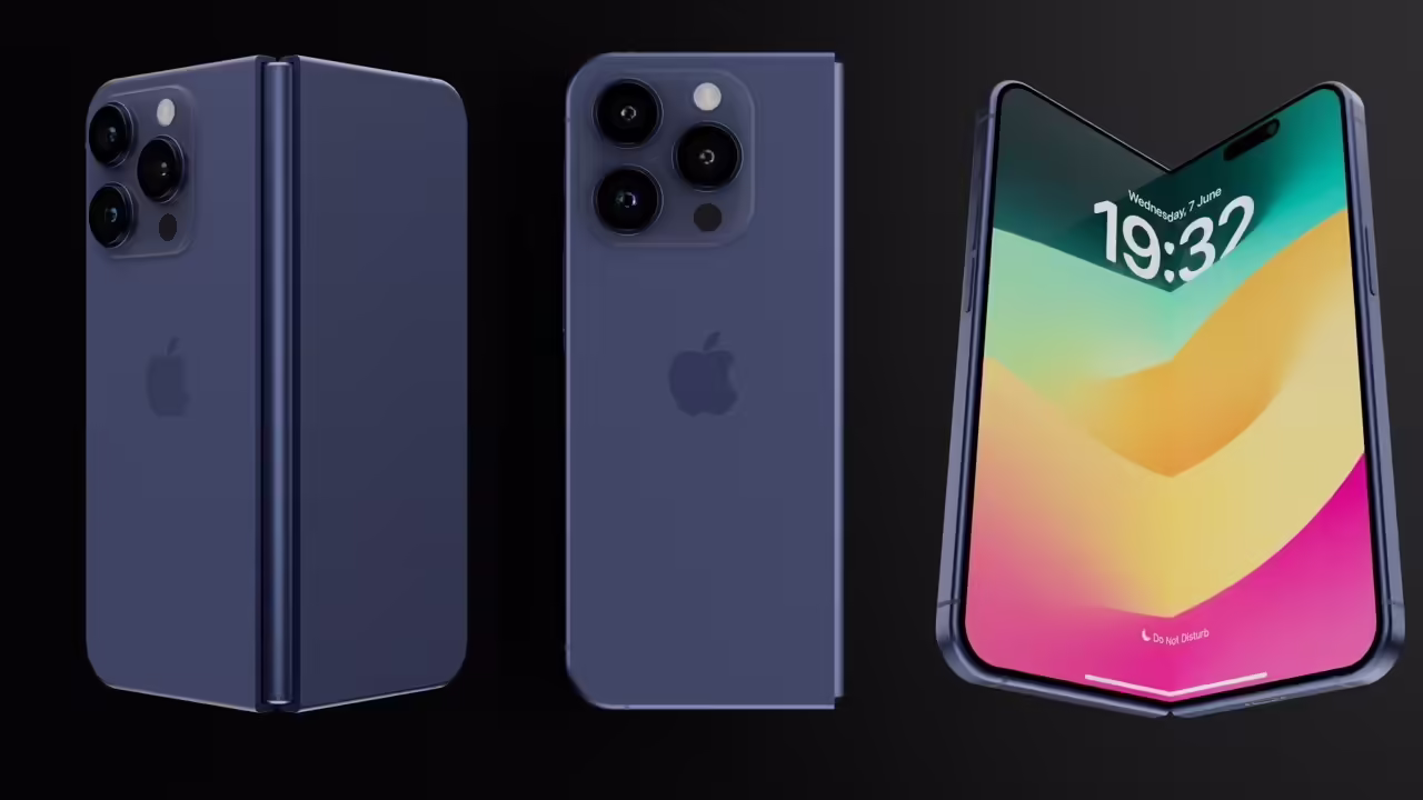 苹果折叠 iPhone 渲染图再曝：5.5/7.8 英寸屏幕、4.8/9.5mm 厚，售价恐超 2000 美元 ...