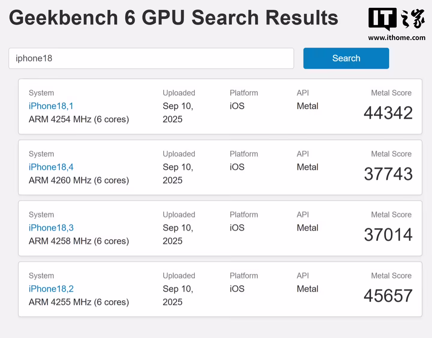 苹果 iPhone 17 Pro / Max GPU 跑分曝光：A19 Pro 较 A18 Pro 最多提升 40.83% ...