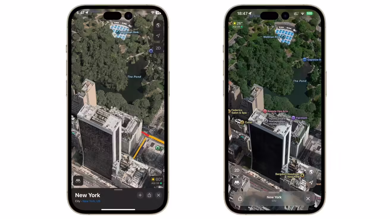 苹果升级 iOS 27 版地图：AI 优化飞行俯瞰植被显示效果、引入本地榜单 ...