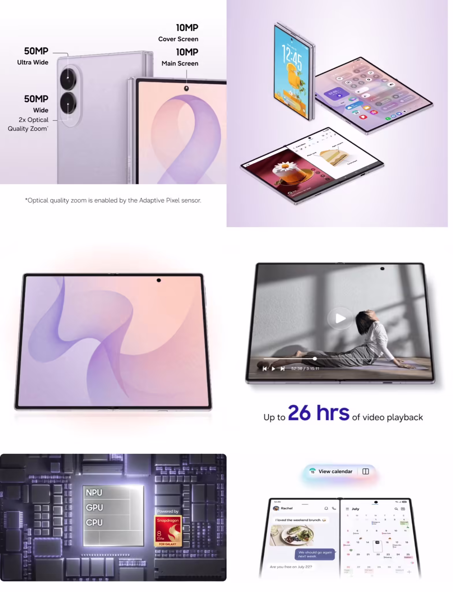 三星 Galaxy Z Fold8 阔折叠手机曝光：4800mAh 电池
