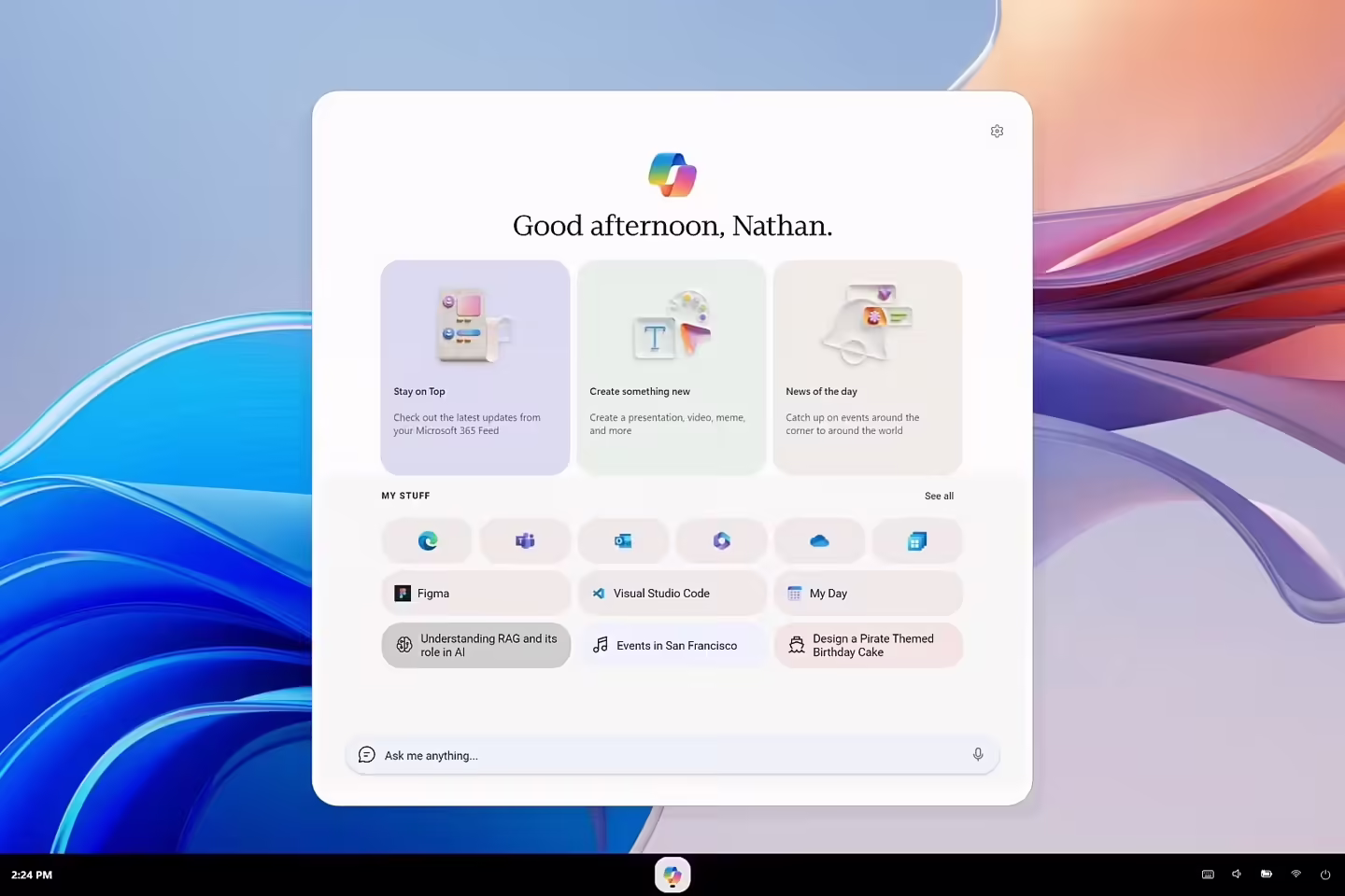 Copilot OS dashboard launcher