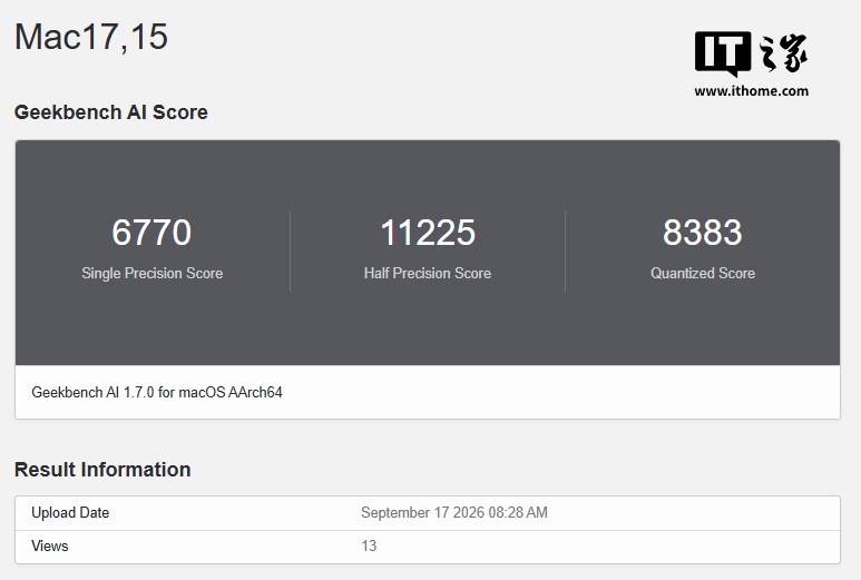 苹果 M5 Ultra 款 Mac Studio 性能再曝：Metal GPU 跑分较 M3 Ultra 快 56.2%
