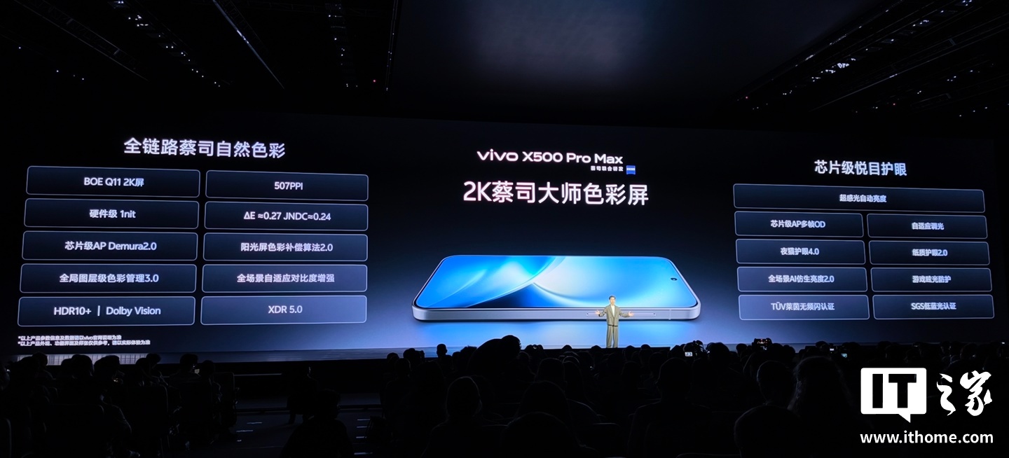 vivo X500 Pro 系列手机发布：全球首发天玑 9600 Pro 旗舰芯，6499 元起