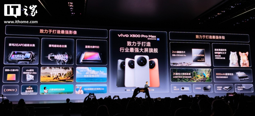 vivo X500 Pro 系列手机发布：全球首发天玑 9600 Pro 旗舰芯，6499 元起