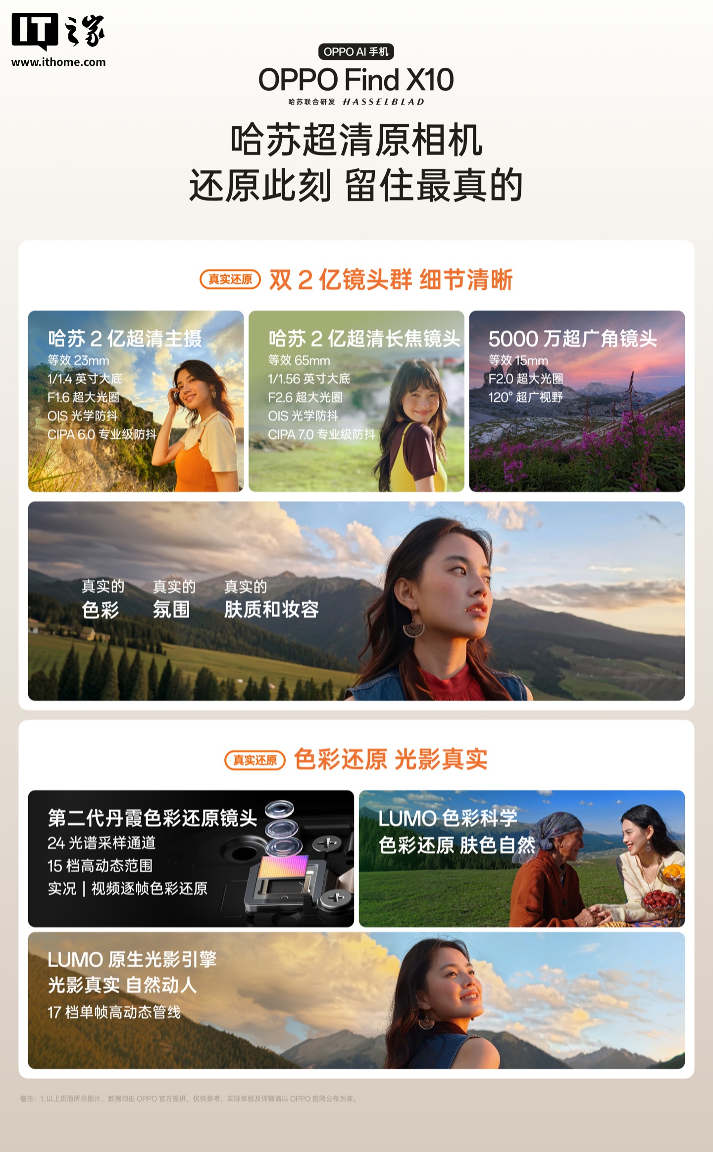 5499 元起：OPPO Find X10 标准版手机发布，天玑 9600M 芯片、双 2 亿镜头群