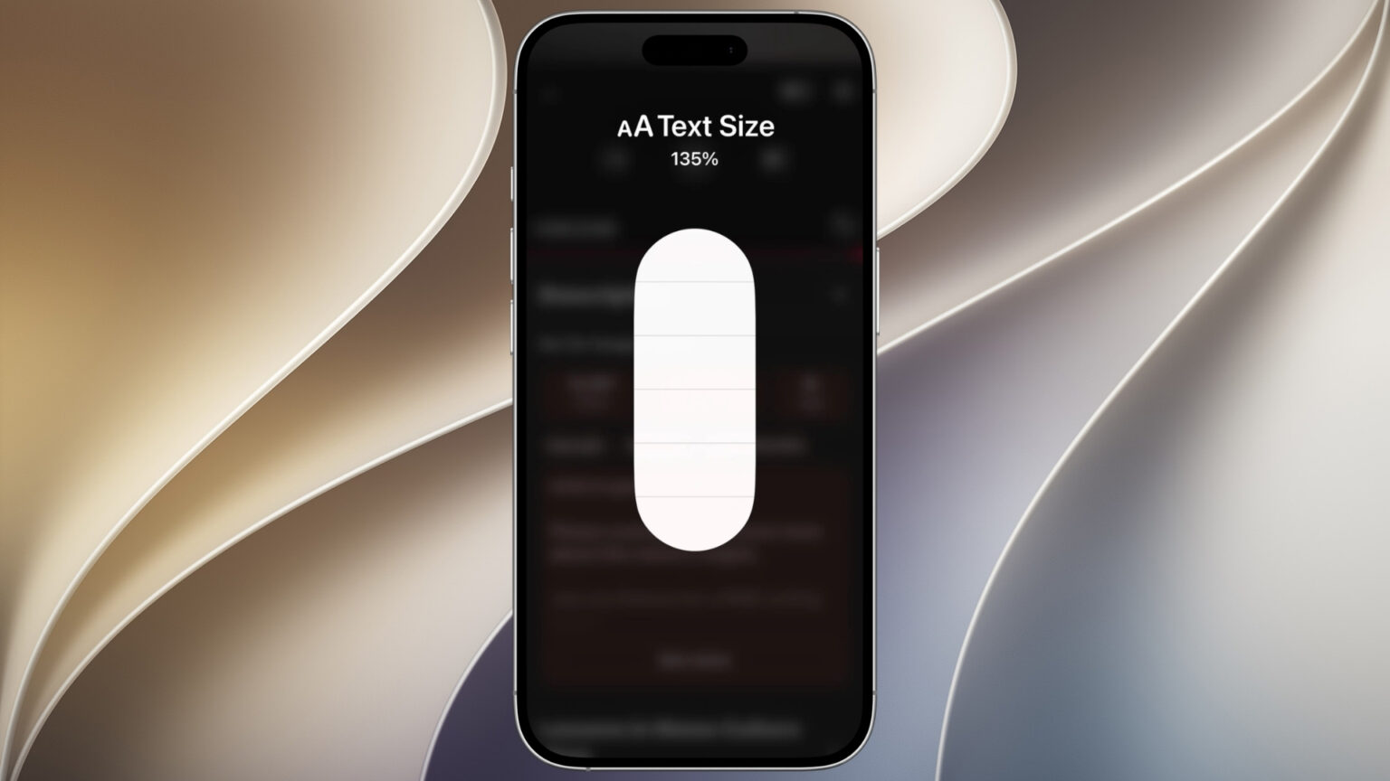 苹果 iOS 27.2 Beta 2 系统新改动：控制中心单独设置 App 文字大小滑块回归