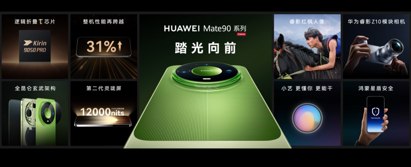 华为 Mate 90 Pro 手机发布：首发麒麟 9035 旗舰 τ 芯片，6999 元起