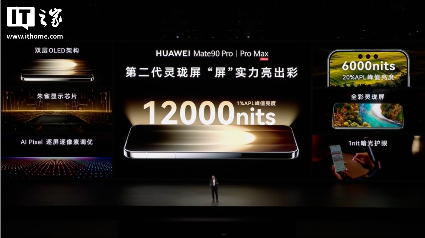 华为 Mate 90 Pro Max 典藏版旗舰手机发布：麒麟 9050 Pro 逻辑折叠 τ 芯片、6800mAh 电池，10999 元起